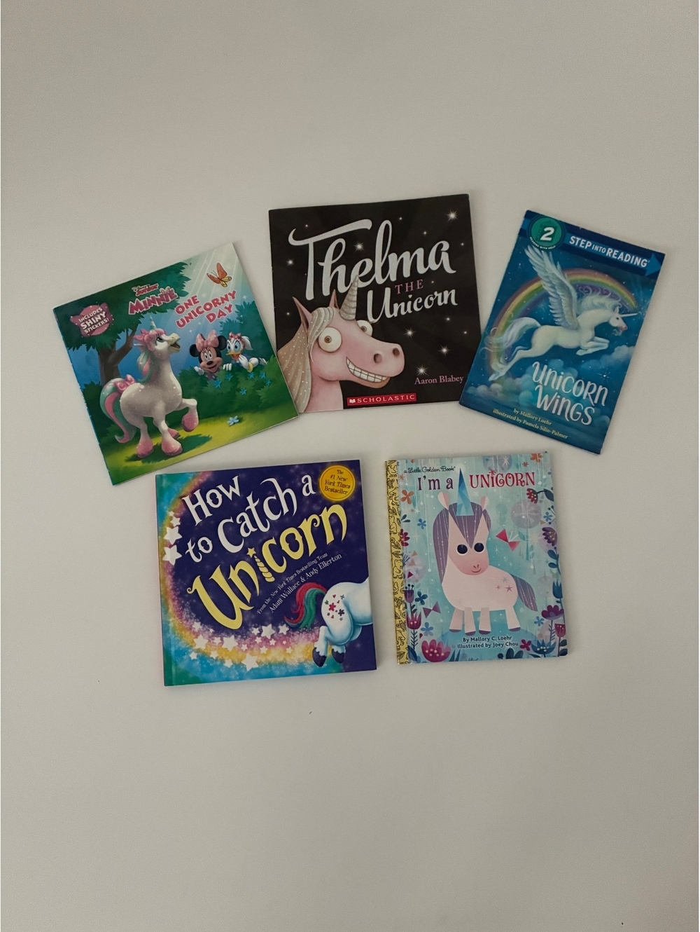 Set of 5 Children's Unicorn Books Including Thelma the Unicorn and How to Catch